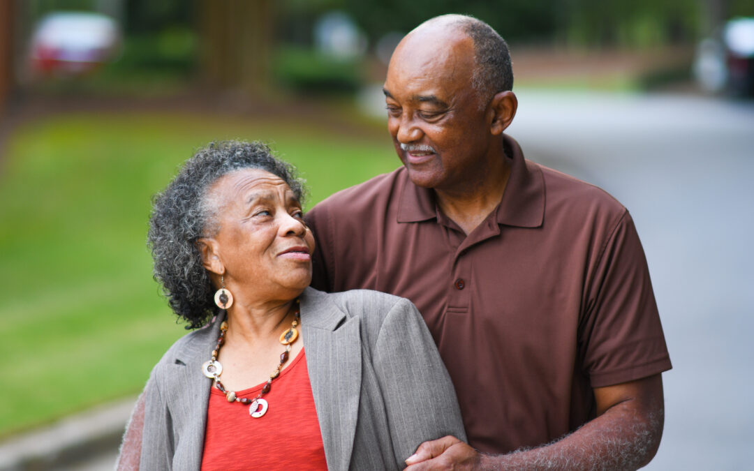 Elderly,African,American,Man,And,Woman,Posing,Together